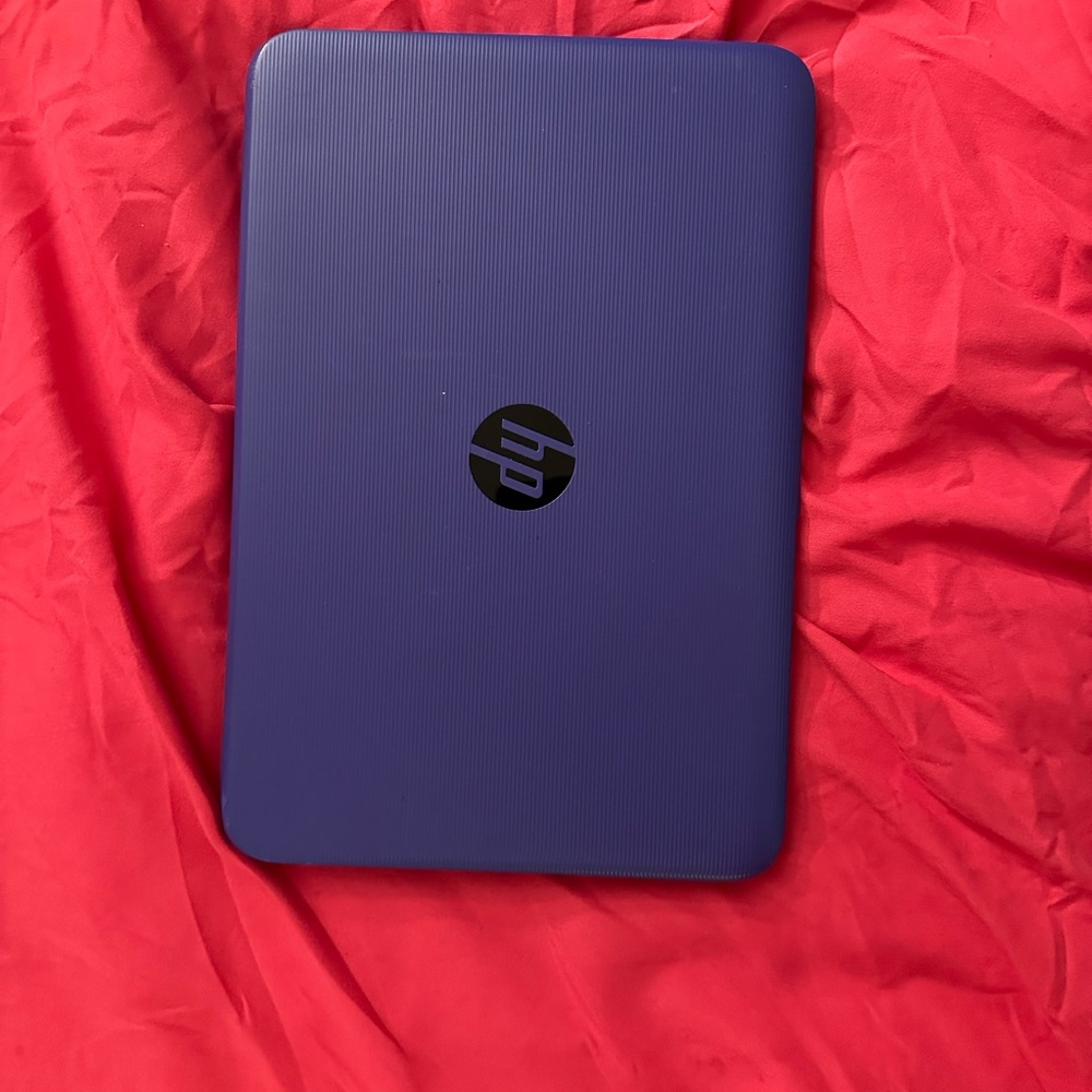 HP Blue Laptop Sleek Design Minimalist Style